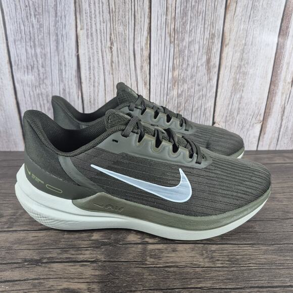 Nike Air Zoom Winflo 9 Athletic Shoes Men\'s Sz 8 Sequoia Green Glacier Blue VGC main image 6